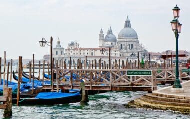 Goldola Station in Venice